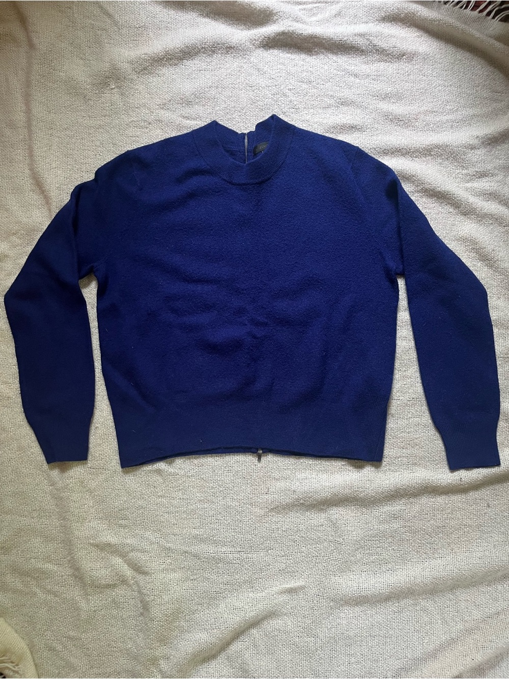 Women’s Classic Crewneck Sweater with rear zipper